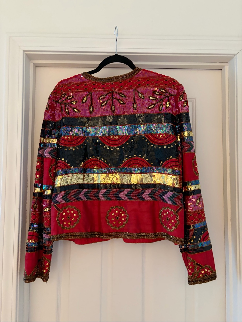 Papell Boutique retro sequin jacket